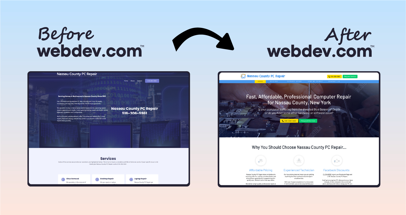 43. Nassau County PC Repair__Before and After